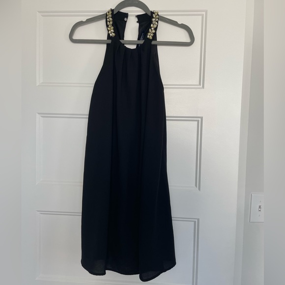 Black Dress with Gem Detail - Picture 2 of 3